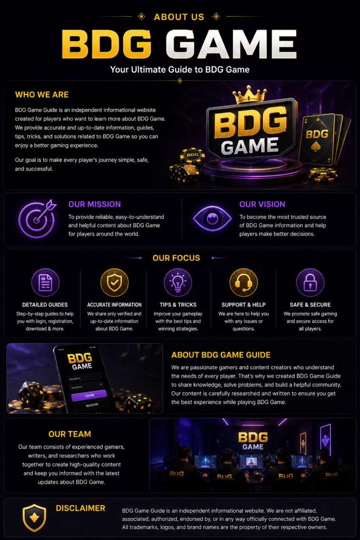 About Us at BDG Online Game informational website and editorial team overview