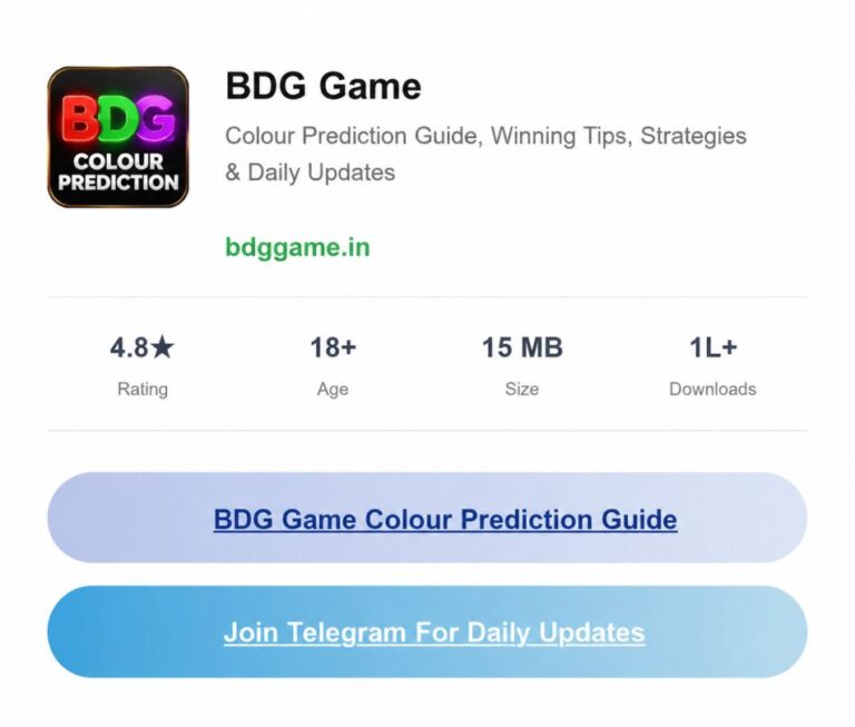 BDG Game Color Prediction Guide