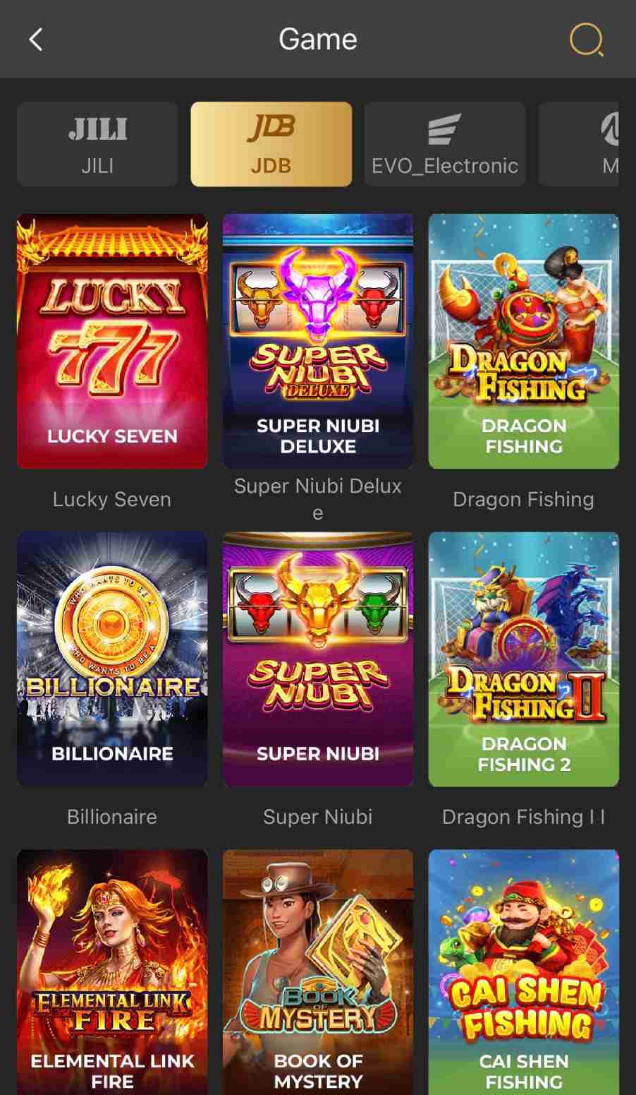 Popular games on BDG including Aviator Dragon Tiger Mines and Keno